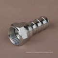 Hydraulic connector parts female JIC 37deg cone seal pushlock fittings socketless hose steel fittings